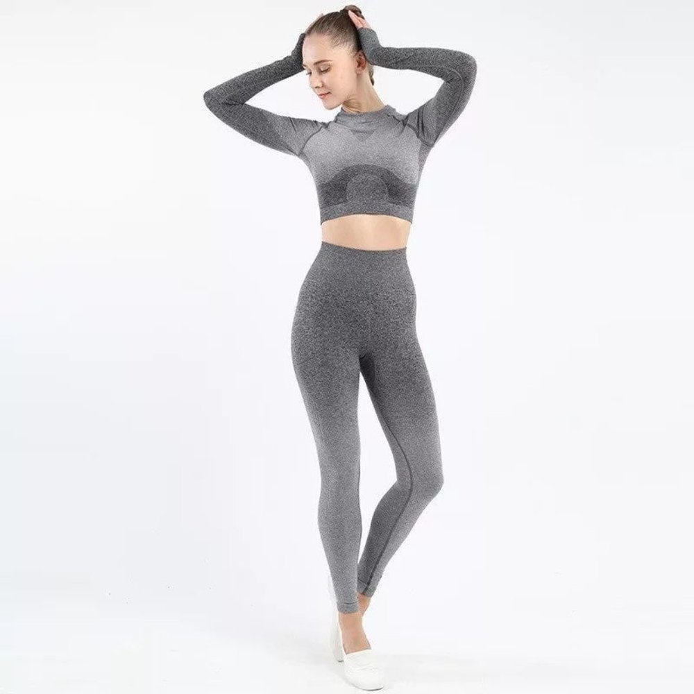 Ombre Adapt Seamless Leggings & Crop SET